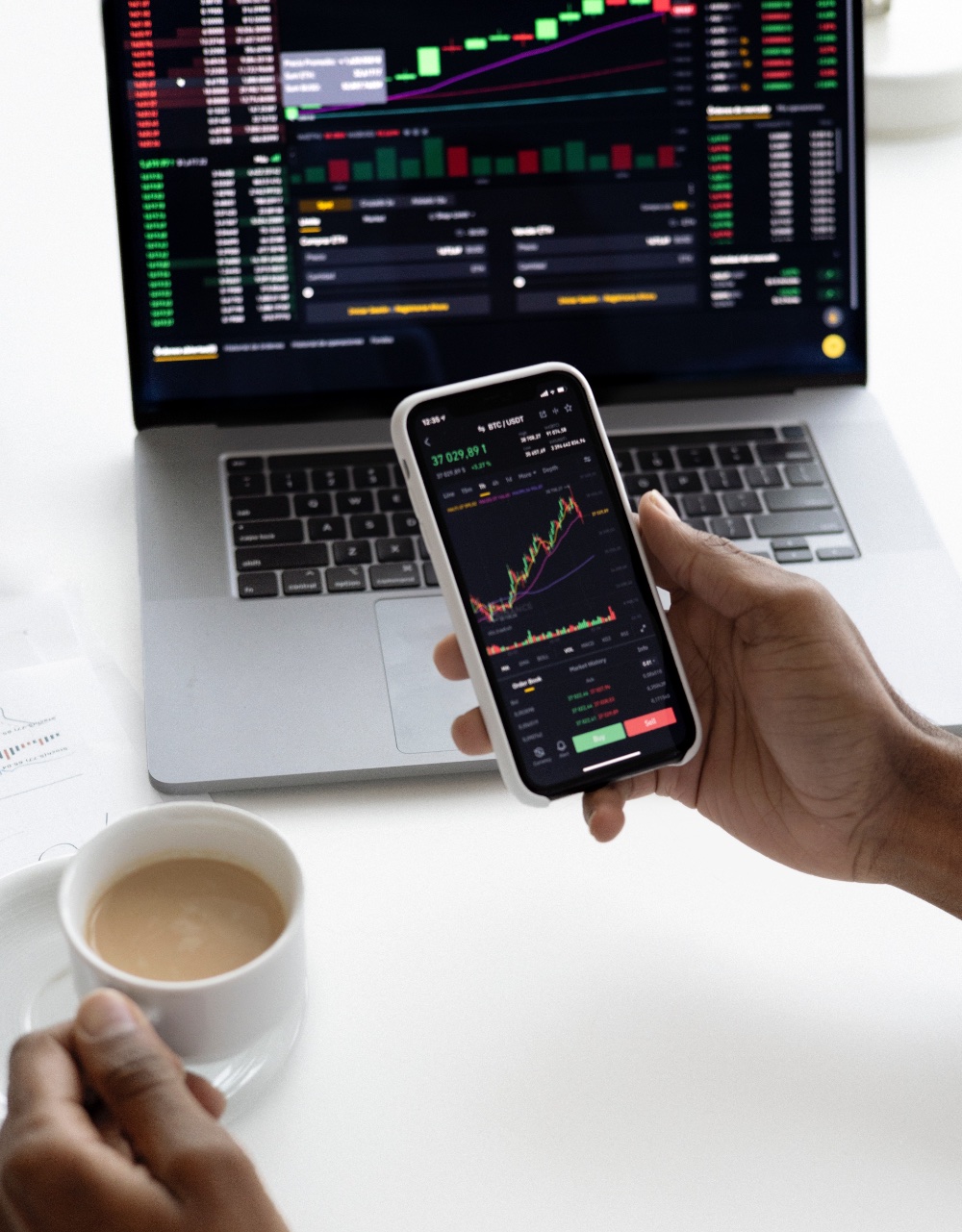 charts-dark Stock Charts and Mobile Phone